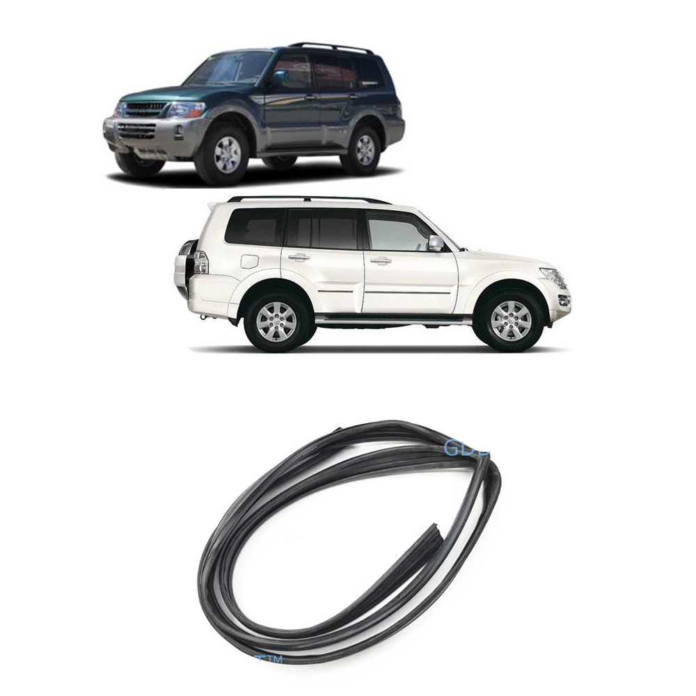 Door Weather Strip - 1 Pcs Door Rubber with Clips