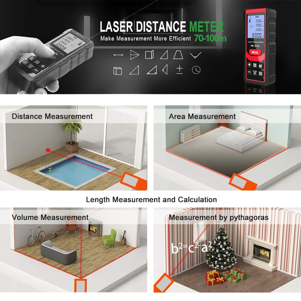 Noyafa NF-271 Laser Distance M - Home Improvement Warehouse ulasan dan harga