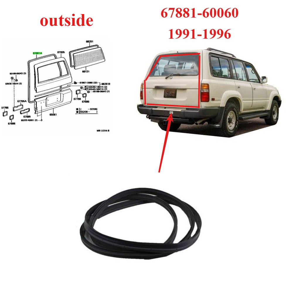 1 Piece Tail Door Rubber for T - Door Weather Strip ulasan dan harga