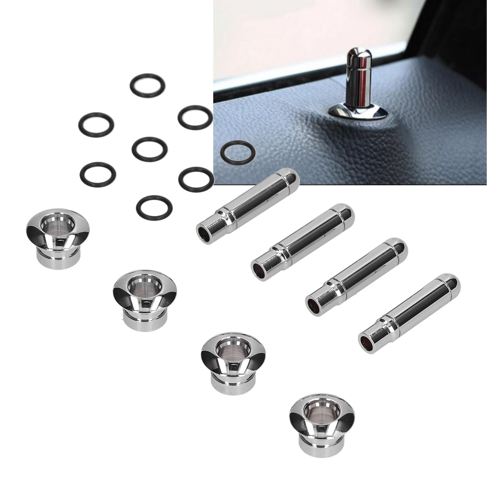 Car Door Lock Knob with Cover  - Door Knob Replacement ulasan dan harga