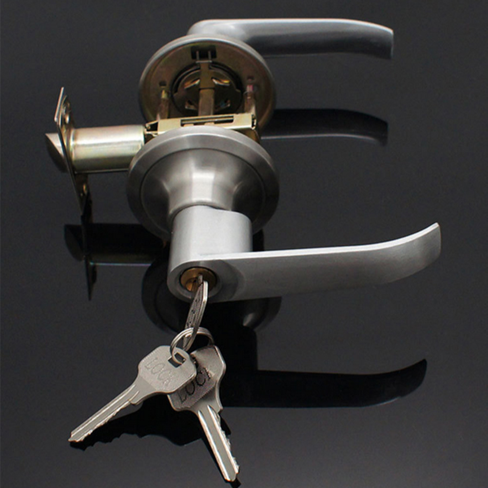 Door Lever Lock with 3 Keys Lo - Door Knob Replacement ulasan dan harga
