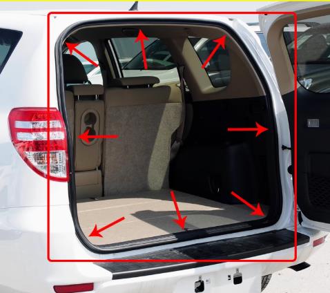 1 Piece Tail Door Rubber Seal  - Door Weather Strip ulasan dan harga