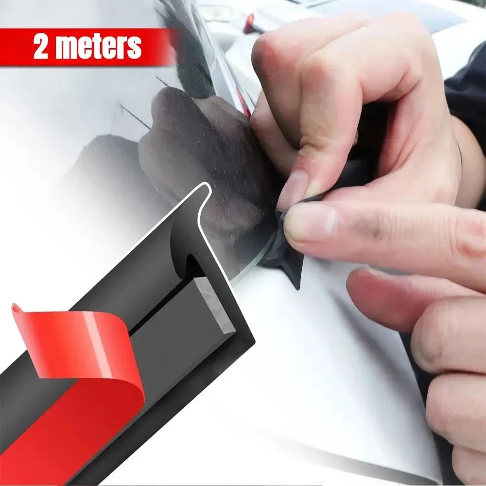 Car 2m Black Universal Slanted - Door Weather Strip ulasan dan harga