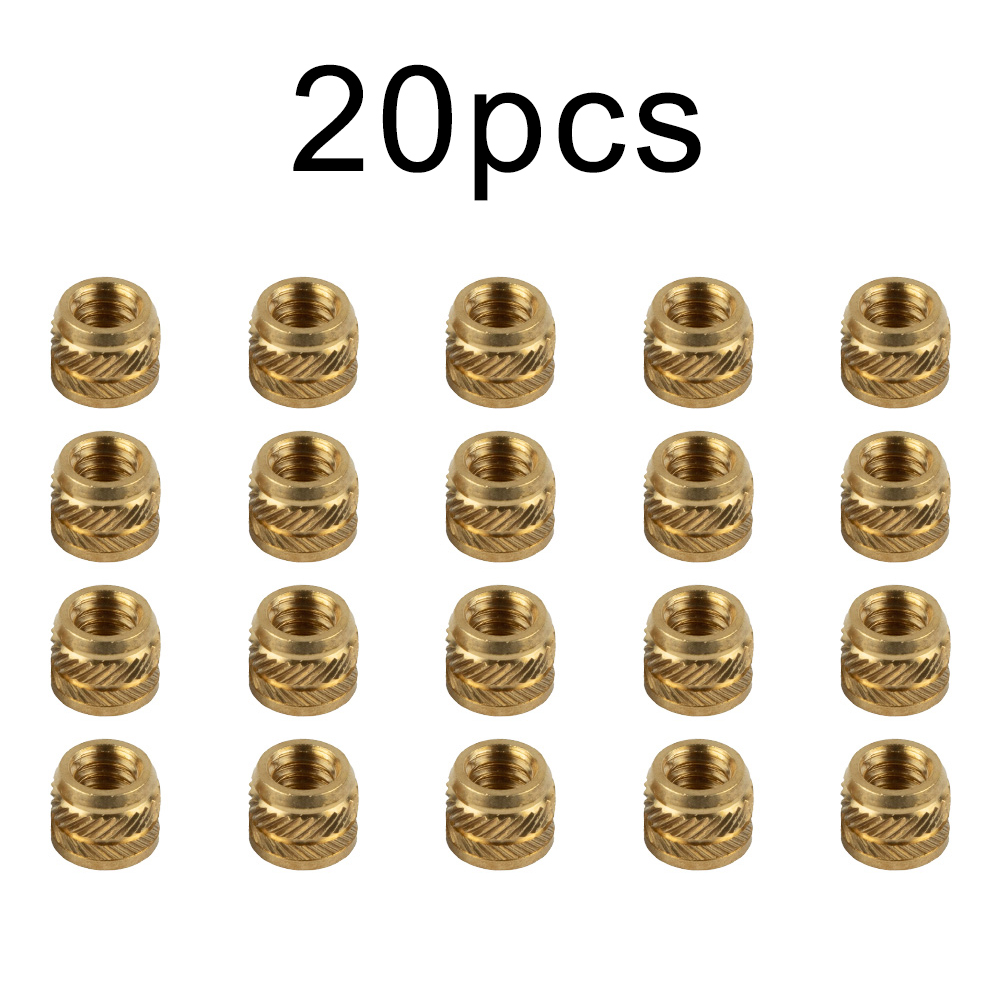20pcs Brass Nuts 1/4-20 Thread - Home Improvement Warehouse ulasan dan harga
